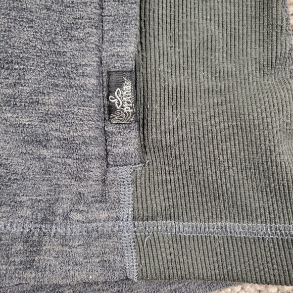 Prana Womens‎ Gray Full Zip Hoodie Athleisure Jacket Size M Thumbholes - Picture 5 of 9